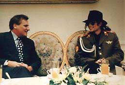 Prezydent Kwaśniewski i Michael Jackson
